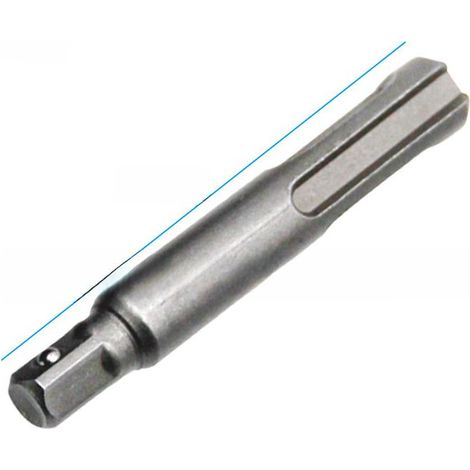 Irovami Adapter für Elektrohammer, Elektroschlagkopf, SDS-Schaft, elektrisches Schlagbohrfutter, Werkzeugzubehör (Einzelner 1/4 65mm SDS-Verbindungsschaft [30g]) (1/5)