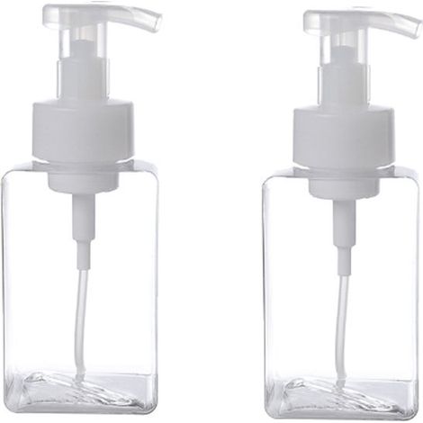 pezzi Dispenser di sapone in schiuma 450 ml Dispenser di sapone in schiuma Flacone con pompa per schiuma Riempimento di lozioni Produzione di flaconi in schiuma Plastica trasparente (1/5)