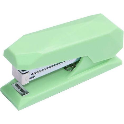 Agrafeuses à économie d'énergie avec base antidérapante - Fournitures de bureau pour femmes, filles et étudiantes (Vert) (1/2)