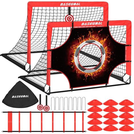 3 en 1 Cage de Football pour Jardin 120x90cm (1/5)