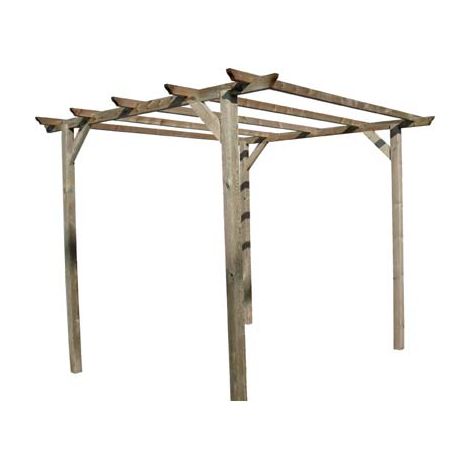 PERGOLA LEGNO EURO DOMUS - PINO IMPREGNATO MT 3X3 H.MT 2,5 - 1 pezzo