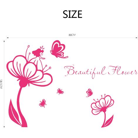 Magnifiques stickers muraux floraux pour salon et chambre – décoration murale (1/5)