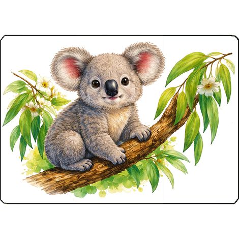 Planche à découper en verre koala  28,5 x 20 cm (1/2)