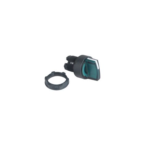 Harmony XB5 - tête bouton à manette lumineux - Ø22 - 2 pos fix - vert (1/2)