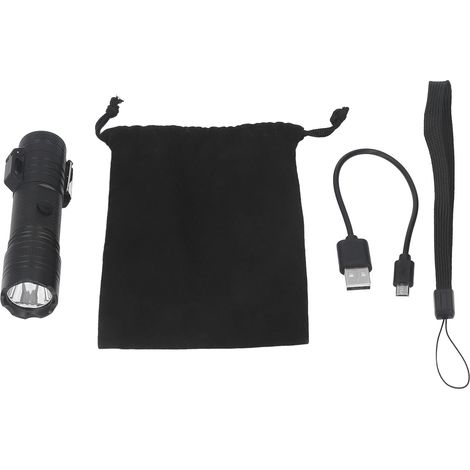 Wiederaufladbare USB-Taschenlampe, IP56 wasserdicht, hohe Helligkeit, 3 Beleuchtungsmodi (1/5)