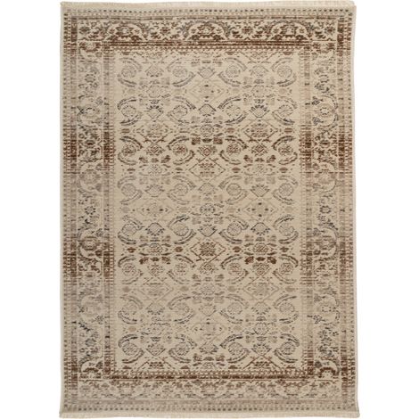 Tappeto Charin 600 Beige con Design Orientale 80x150 cm (1/4)