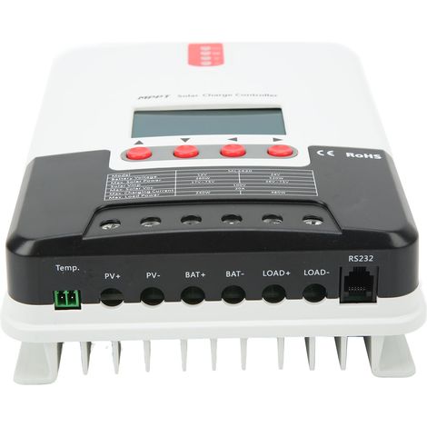 Contrôleur de charge solaire MPPT, régulateur de décharge de batterie avec protection, 12 V/24 V, 20 A, écran LCD