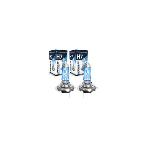 2 x Ampoules H7 100W 12V SUPER WHITE - FRANCE-XENON - Lampes Halogène (1/5)