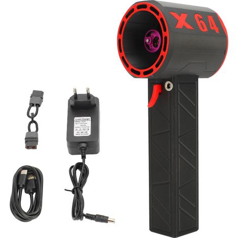 Ventilateur Turbo violent à Jet, 11 pales, moteur sans balais de 8000mAh, conduit de 64mm, poussée de 1400g, 100 à 240V, prise ue (1/5)