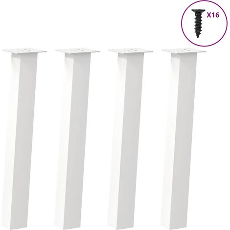 Konsolentischbeine 4 Stk. Weiß 72 cm Stahl