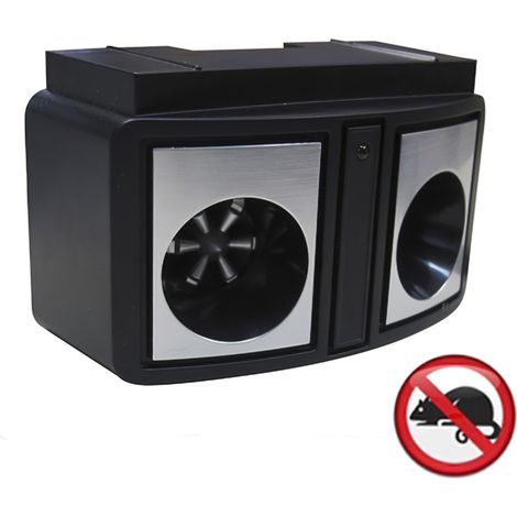 Maurer – Répulsif ultrasons pour rats et souris – Émetteur électrique efficace jusqu'à 300 m² – Technologie à ondes sonores inaudibles (1/2)