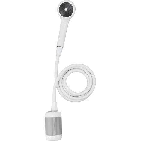 Douche électrique portable pour camping, spa, lavage de voiture, bain d'animaux, arrosage des plantes et légumes, gris argenté (1/5)