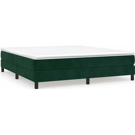 Maison Exclusive - Boxspringbettgestell Dunkelgrün 180x200 cm Sam (1/5)