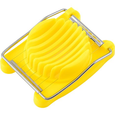 Cortador de huevos, alambres de acero inoxidable, base antideslizante, mango ergonómico, plástico duradero, libre de BPA, cocina (1/5)