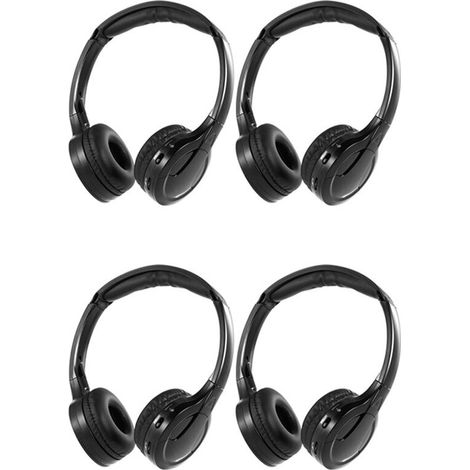 Adecuado para su uso con auriculares infrarrojos inalámbricos secundarios, compatible con el vídeo del reposacabezas del reproductor de DVD del coche, auriculares infrarrojos - tipo intrauditivo unive (1/4)