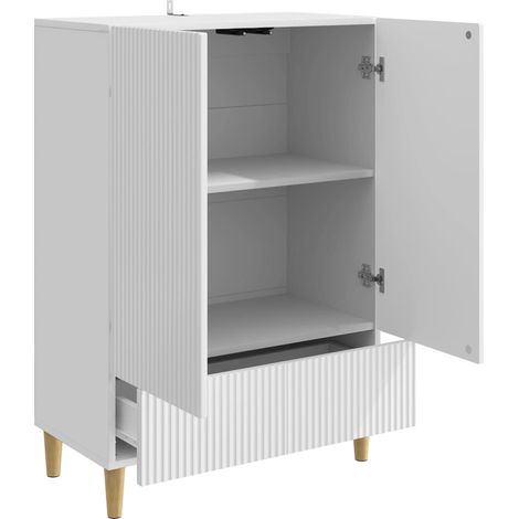 Maison Exclusive - Credenza Bianco Lucido 66 x 34,5 x 95 cm Legno ingegnerizzato