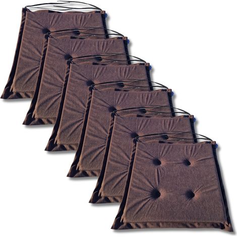Cojines para silla 40x40x3 cm 1021 - juego de 6 (1/5)