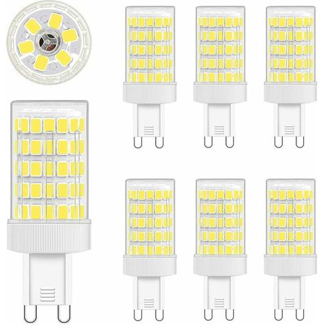 VURAHOME - Ampoule G9 LED Blanc Froid, 10W LED G9 6000K Equivalence Incandescence 80W Lumière 900LM Lampe G9 LED AC 220V Lumineux 360º Large Angle de Faisceau 862835 SMD Non Dimmable Lot de 6 (1/5)