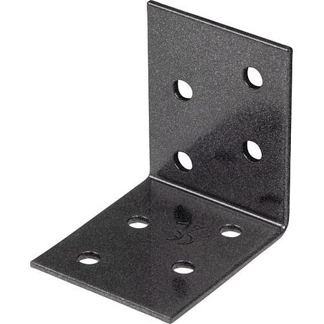 Raccord coudé DURAVIS® 50 x 50 x 40 mm, matériau : Acier, galvanisé sendzimir, surface : noir-diamant (1/2)