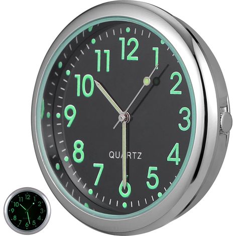 de voiture à quartz lumineuse mini horloge à minutes avec (1/5)