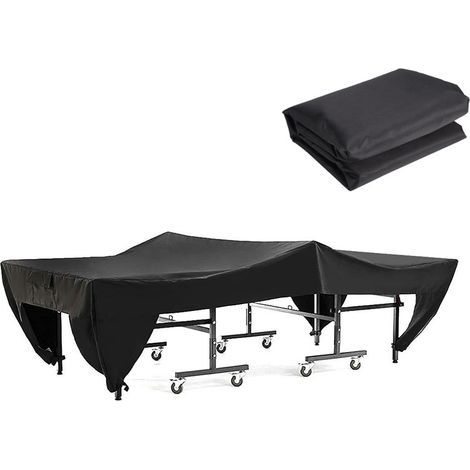 Housse de table de ping-pong 280 x 153 x 73 cm – Imperméable contre neige, pluie, UV – Taffetas polyester léger et résistant (1/5)
