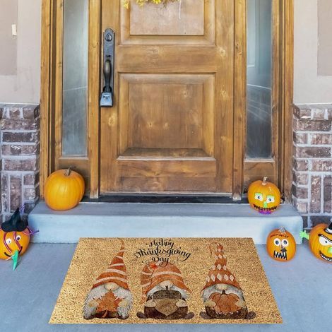 Felpudo antideslizante de otoño para Acción de Gracias - Decoración para la entrada, la cocina o el baño (1/5)