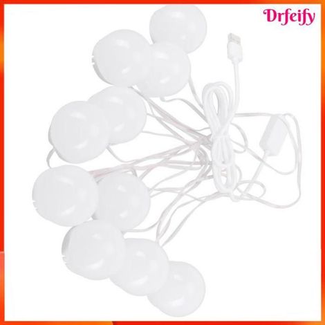 Akozon Lumière de miroir Lampe de Miroir Cosmétique Belle et Lumineuse, 10 Ampoules LED à Coller, Lampe de deco eclairage (1/5)