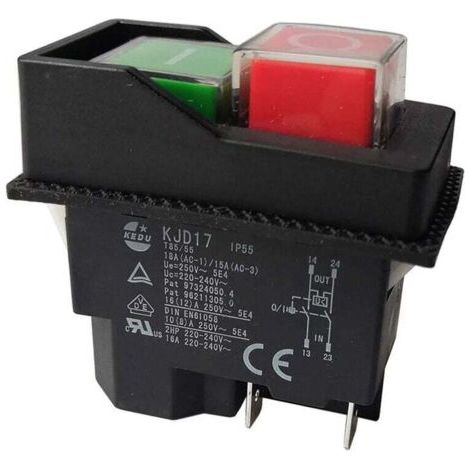 BUNTHAUS PA Commutateurs électromagnétiques KJD17 - 220V - 4 Broches - Bornes (1/4)