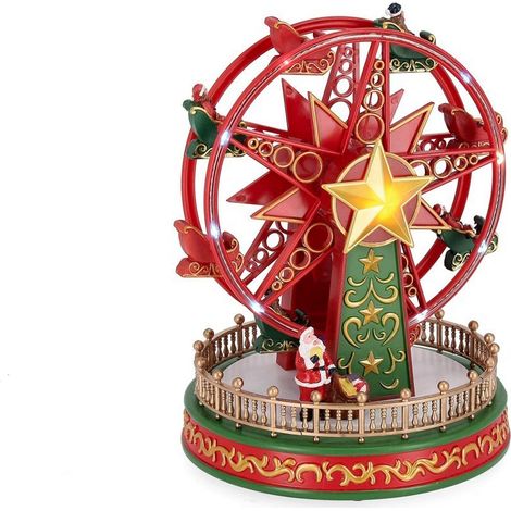 Ruota panoramica "Denver" in polistirolo con luci Led per villaggi natalizi