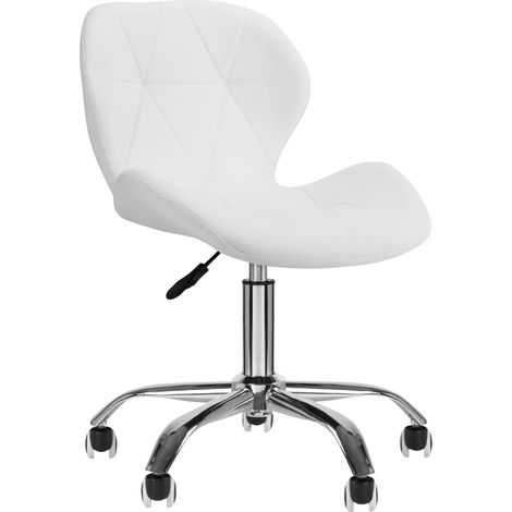 Sgabello cosmetico QS-06, bianco (1/5)