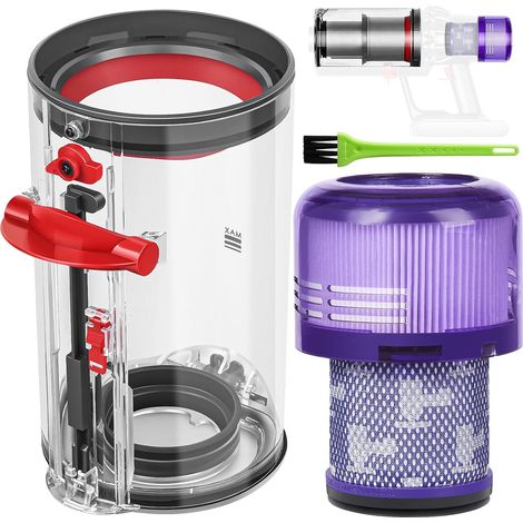 V11 Bin Collector Tank for V11 V15 SV14 SV17 Filter Dust Bin Tank Spare Parts Accessories Container Filter Replacement for SV22 SV15 SV28 Accessories Dust Bin (1/5)