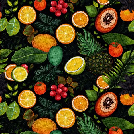 Tela decorativa para exteriores Oxford - Motivo frutal  DX6405 (1/5)