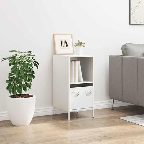 Meuble de Rangement Cuisine, Buffet Bas 35x39x73.5 cm en Acier Inoxydable, Étagère de Stockage Robuste pour Salle à Manger, Entrée ou Salon, Design Moderne et Compact, Facile à Assembler (1/5)