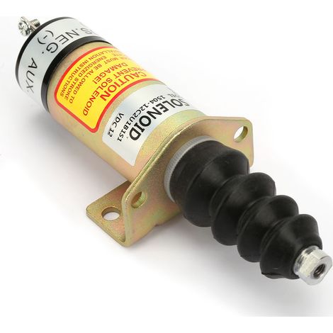 Kit de remplacement d'électrovanne d'arrêt moteur 12 V à boîtier en acier 1504-12C2U1B1S1 (1/5)