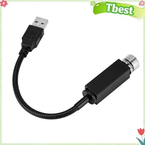 Tbest Lumière de projecteur USB Mini USB LED voiture atmosphère automatique projecteur plafond étoile lampe à moto gyrophare (1/5)