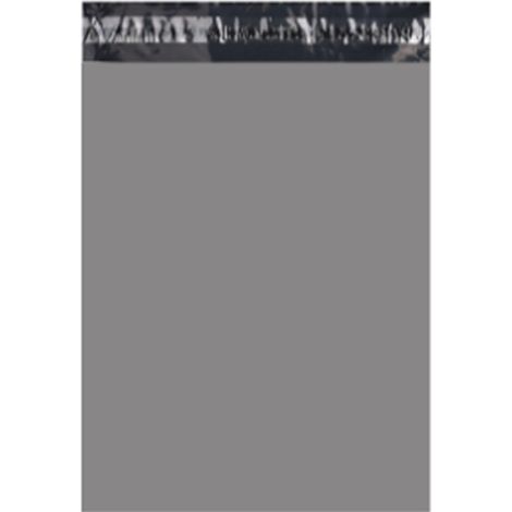 100 Sachets en PE imperméables, solides, résistants à la déchirure, gris, épaisseur normale pour colis (1/5)