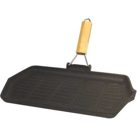 Baumalu Rechteckgrill schwarz 33,5 x 19,5 cm