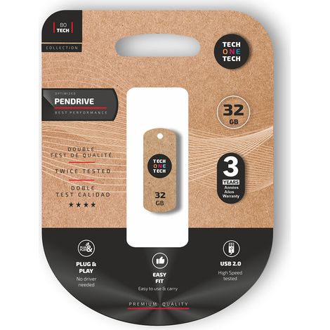 USB 2.0 "Pro Smart" ClipTECH-Stick (32 GB)