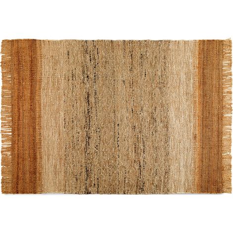 Tapis en laine et jute 210x270 cm