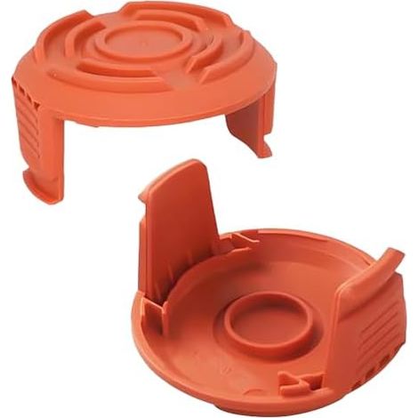 Capuchons de Bobine,Couvercles Bobine pour Débroussailleuse,Compatible avec WORX WG150-180 Spool Cover Caps,2 pièces haute qualité Ws-wo-gz-2p - (1/5)