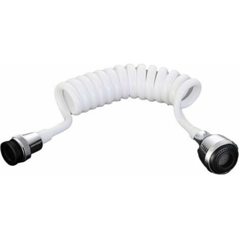 Tuyau De Rallonge De Robinet,Rallonge De Robinet De Cuisine RéTractable Tuyau De PulvéRisation D'éVier Portatif Buse Connecteur De Robinet Long Raccords De Cuisine à Domicile (30cm - 140cm) (1/4)