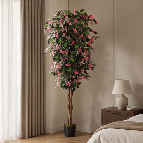 180cm Giant Artificial Pink Flowering Bougainvillea Tree - Premium Quality (1/5)