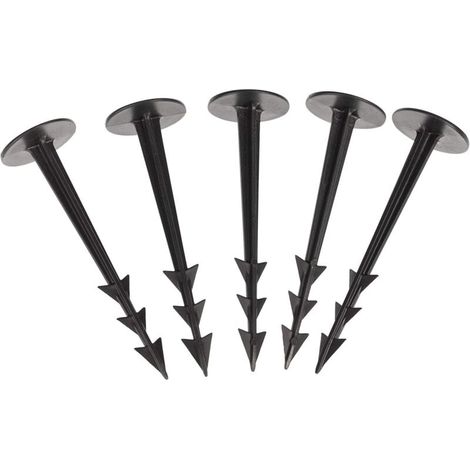 Lot de 100 Piquets de Fixation pour Tissus Anti Mauvaises Herbes et Toiles de Jardin (1/4)