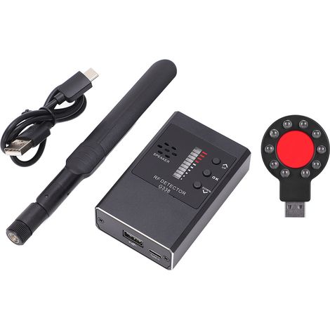 G338 Schwarzdetektor-Set: Magnetfeldtester, HF-Signal, drahtloser Kameradetektor und GPS, mit Batterie (1/5)