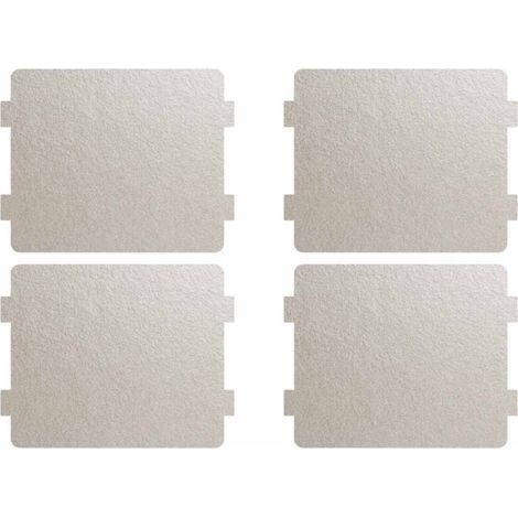 4 Unités Plaque en mica pour réparation de micro-ondes, plaque de remplacement pour les accessoires de réparation de micro-ondes,Tranches universelles pour four à micro-ondes, faciles à découper (1/5)