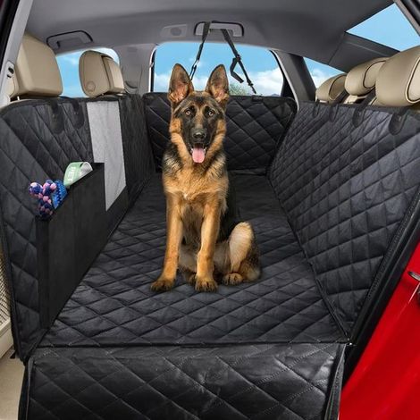 Housse siège auto 4-en-1 pour chien – 137x147 cm – Imperméable – Antidérapant – Fenêtre de visualisation (1/5)
