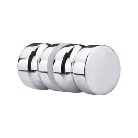 Bouton de Porte de Douche Poignée de Porte Rondes en Alliage D'aluminium pour Salle de Bain Porte en Verre Porte Coulissante (1/5)