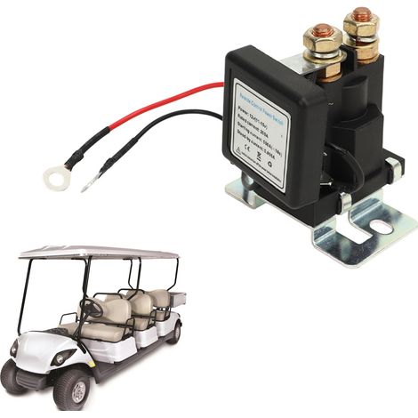 Interrupteur de batterie de voiture, coupe-circuit d'isolement de batterie principale à courant élevé, interrupteur de terminaison avec télécommande à 2 boutons (pile intégrée incluse), 12 V 500 A (1/5)