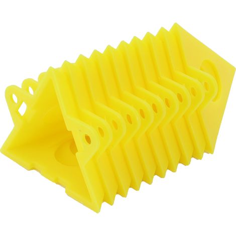 Lot de 10 supports de peinture triangulaires surélevés pour accessoires de travail du bois