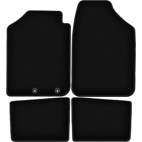 Tapis de sol basiques en velours noir pour : Dacia Spring hatchback (2021-) (1/5)